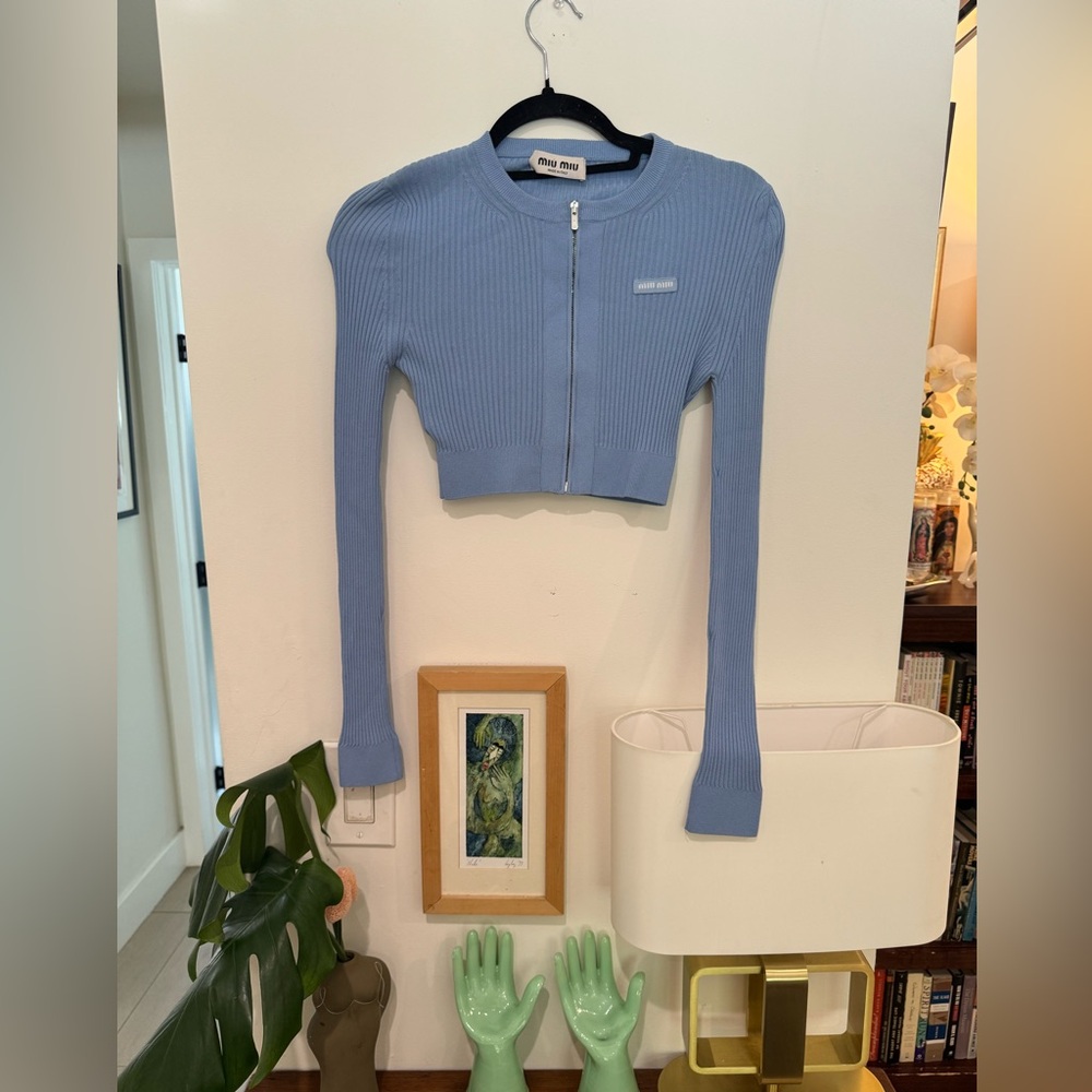 Miu Miu Crop Knit Cardigan